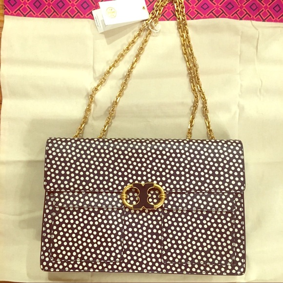 Tory Burch Handbags - *Rare* TORY BURCH Handbag NWT navy & white